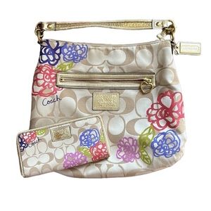 Coach poppy bag and wallet set 💝😊🌸
